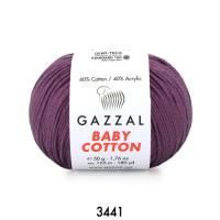 GAZZAL  BABY COTTON   3441  - 60% Хлопок, 40% Акрил 50 г/165 м