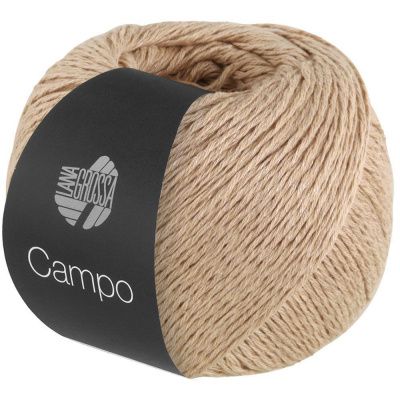 Lana Grossa CAMPO 022 бежевый; Состав: 65 % Хлопок, 25 % Вискоза, 10 % Лён; 50гр/165м